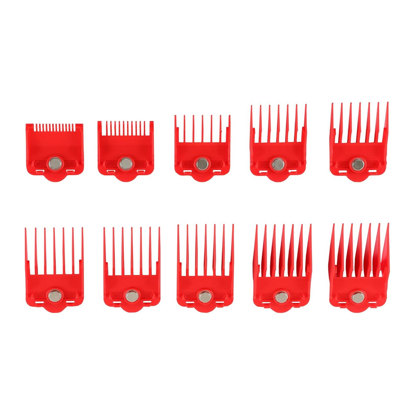 Set de Peines Magnéticos Supreme Trimmer 0,5 - 8 Red