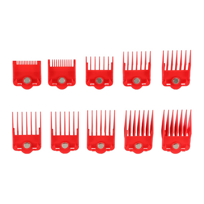 Set de Peines Magnéticos Supreme Trimmer 0,5 - 8 Red